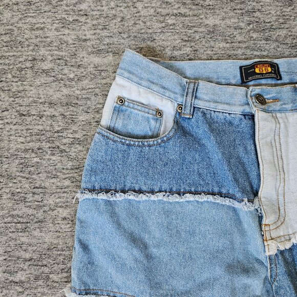 Route 66 Jeans Women's Size 16 Light Blue Wash Patchwork Denim Flared 26x26 - Picture 3 of 9